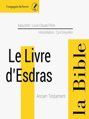 cover image of Le livre d'Esdras